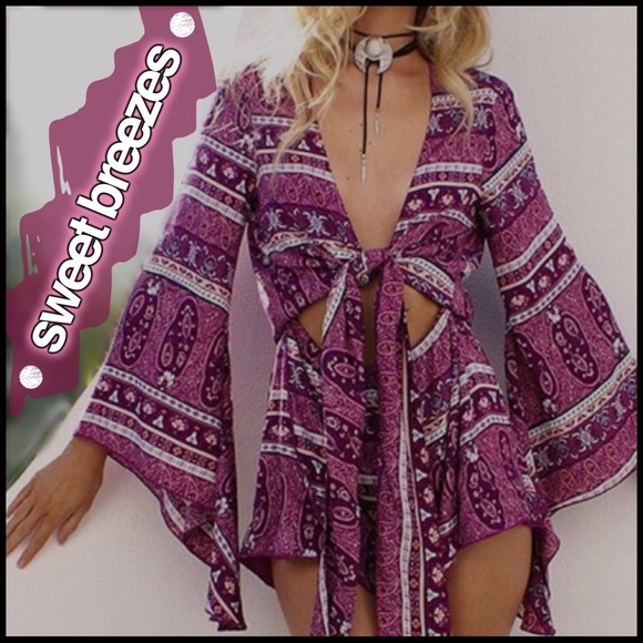 Boutique Pants - Keyhole Romper